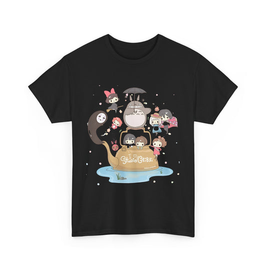 Ghibli Characters T-Shirt – 100% Cotton Studio Ghibli Anime Tee
