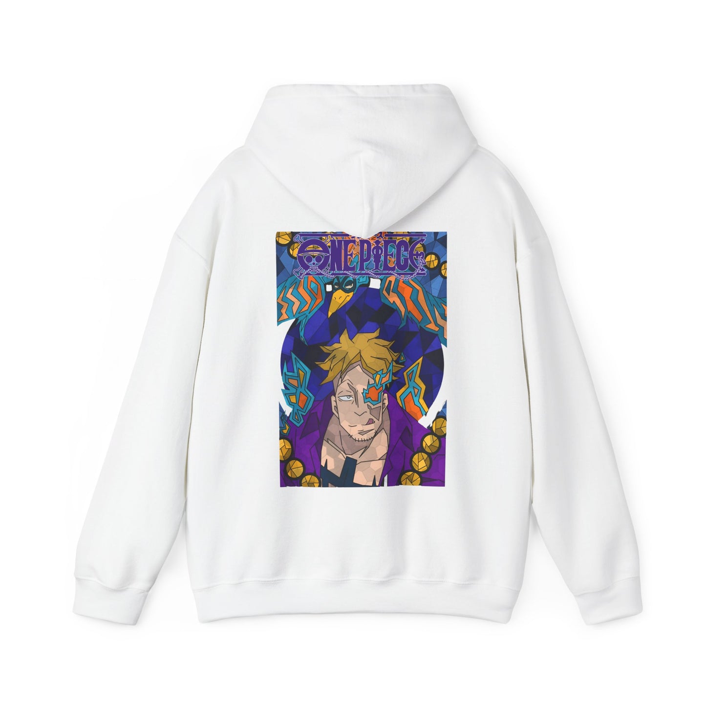 "Marco the Phoenix One Piece Hoodie – 100% Cotton Back Print Anime Sweatshirt"