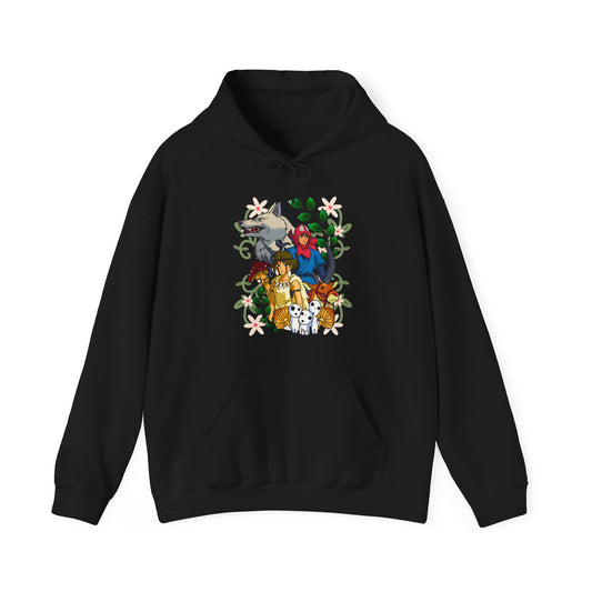 Princess Mononoke Art Cover Hoodie – 100% Cotton Studio Ghibli Anime Hoodie