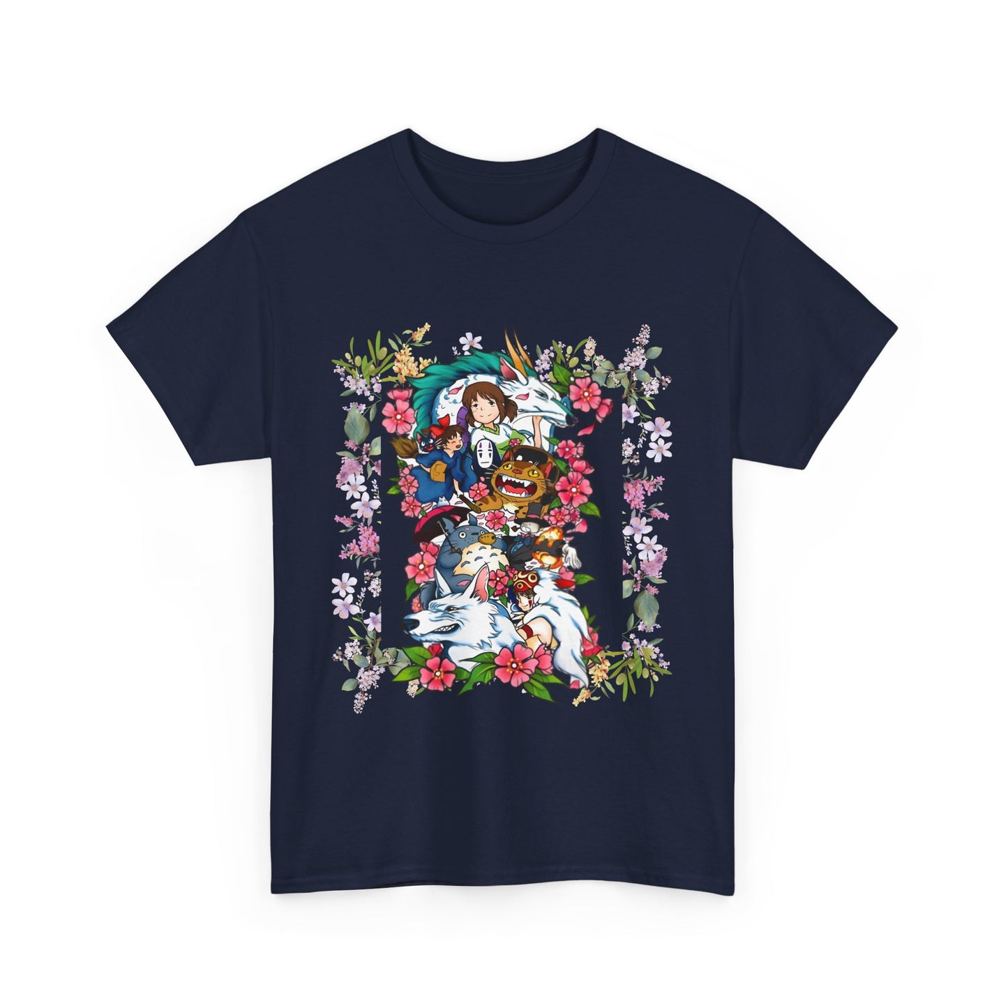 Ghibli Characters T-Shirt – 100% Cotton Anime Shirt for Studio Ghibli Fans