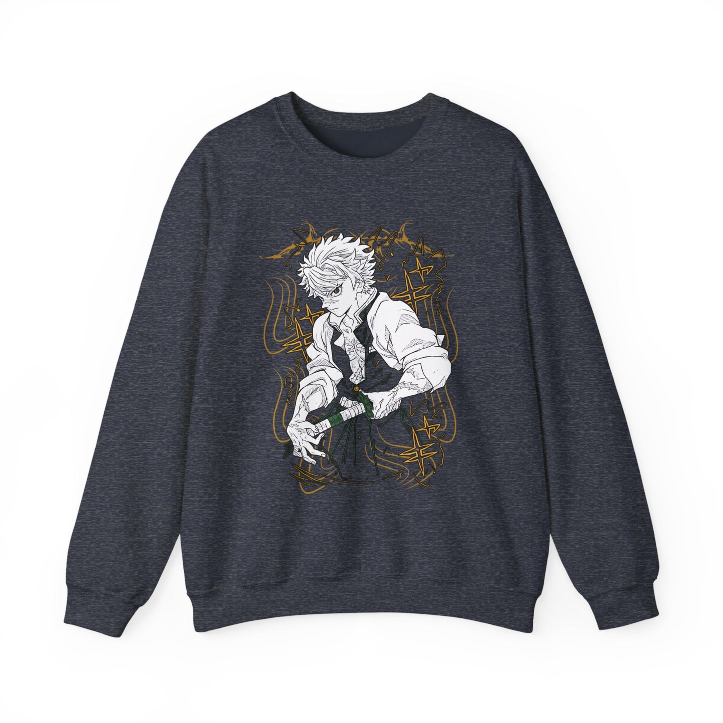 Sanemi Shinazugawa Demon Slayer Sweatshirt – 100% Cotton Anime Pullover for Kimetsu no Yaiba Fans