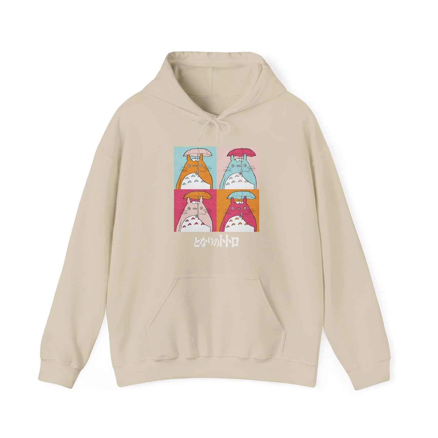 Totoro Aesthetic Art Collage Hoodie – 100% Cotton Studio Ghibli Anime Hoodie