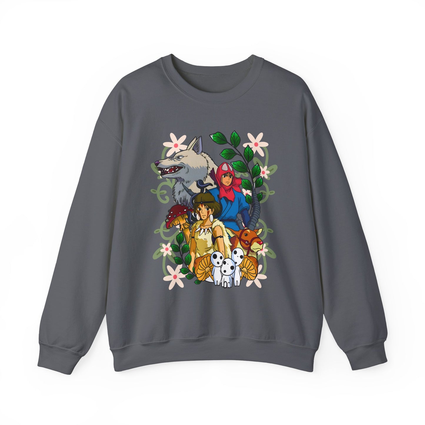 Princess Mononoke Art Cover Sweatshirt – 100% Cotton Studio Ghibli Anime Pullover