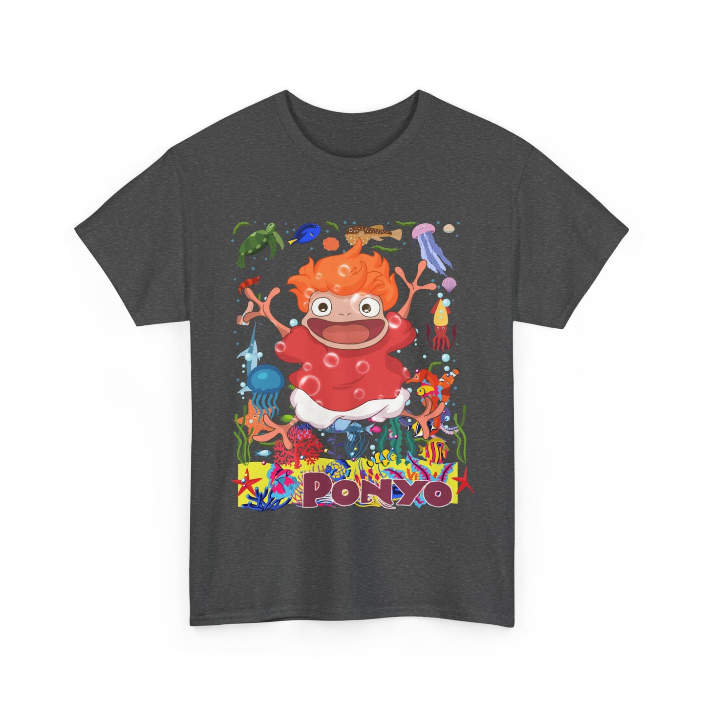 Ponyo Studio Ghibli T-Shirt 100% Cotton Anime Tee