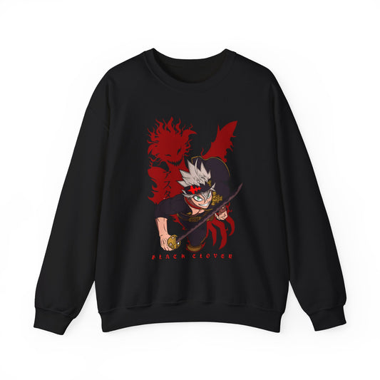 Asta Black Clover Sweatshirt – 100% Cotton Anime Pullover for True Magic Knight Fans