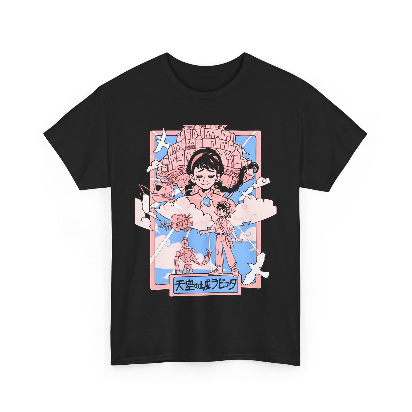 Castle in the Sky T-Shirt – 100% Cotton Studio Ghibli Tee for Anime Fans