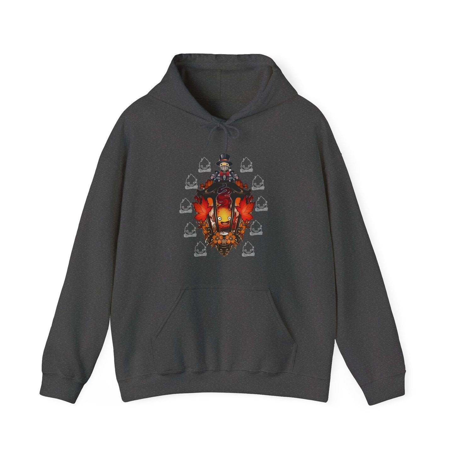 Calcifer Hoodie – 100% Cotton Howl's Moving Castle Pullover | Studio Ghibli Anime Apparel