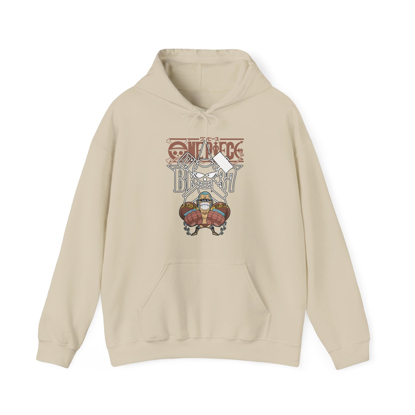 Franky One Piece Hoodie – 100% Cotton Anime Pullover for Straw Hat Fans