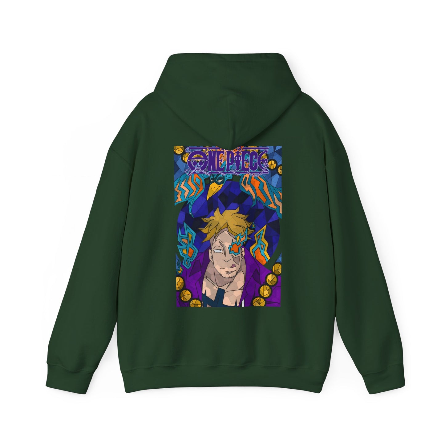 "Marco the Phoenix One Piece Hoodie – 100% Cotton Back Print Anime Sweatshirt"