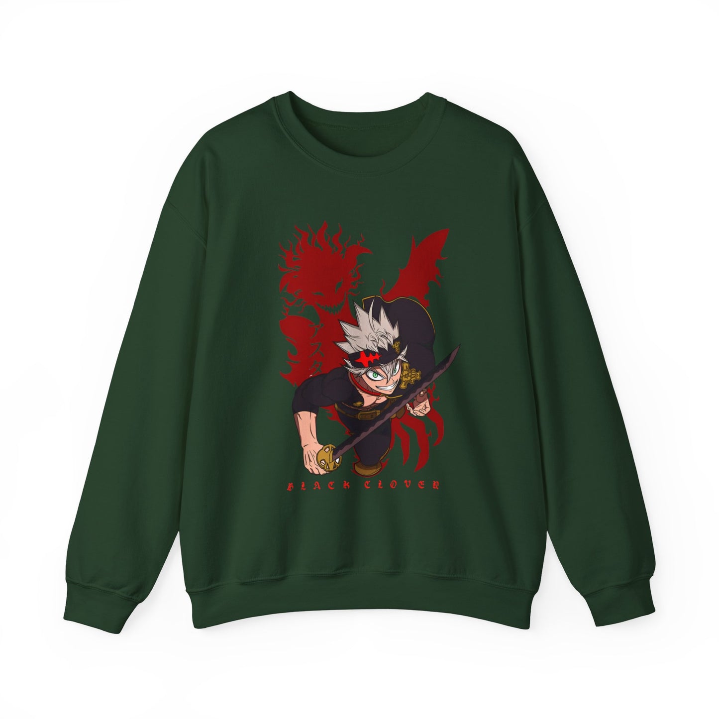 Asta Black Clover Sweatshirt – 100% Cotton Anime Pullover for True Magic Knight Fans