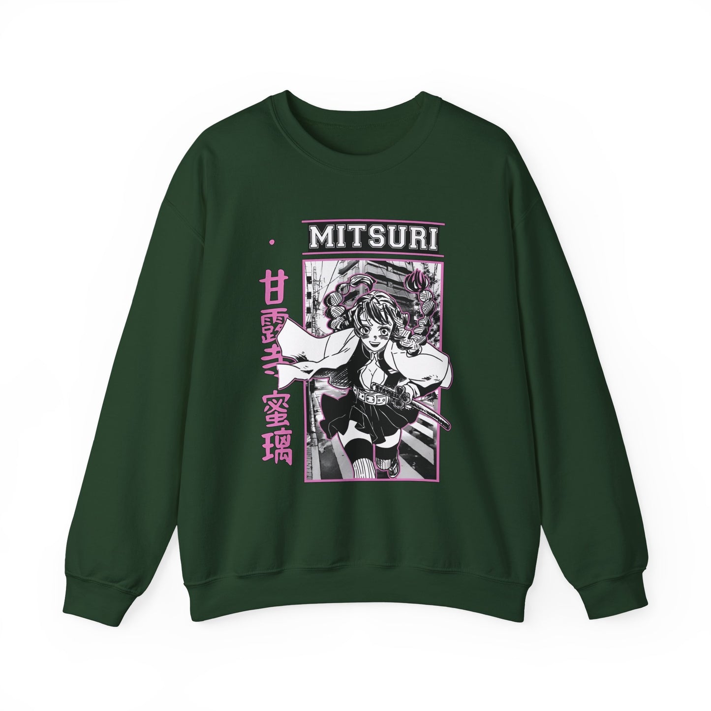 Mitsuri Kanroji Demon Slayer Sweatshirt – 100% Cotton Anime Love Hashira Pullover