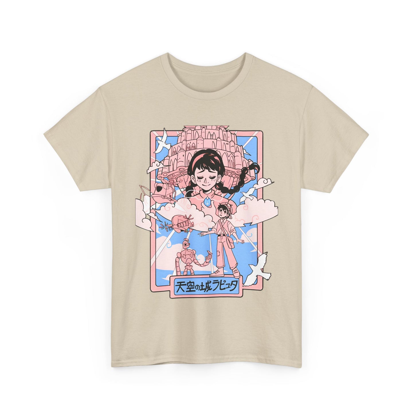 Castle in the Sky T-Shirt – 100% Cotton Studio Ghibli Tee for Anime Fans
