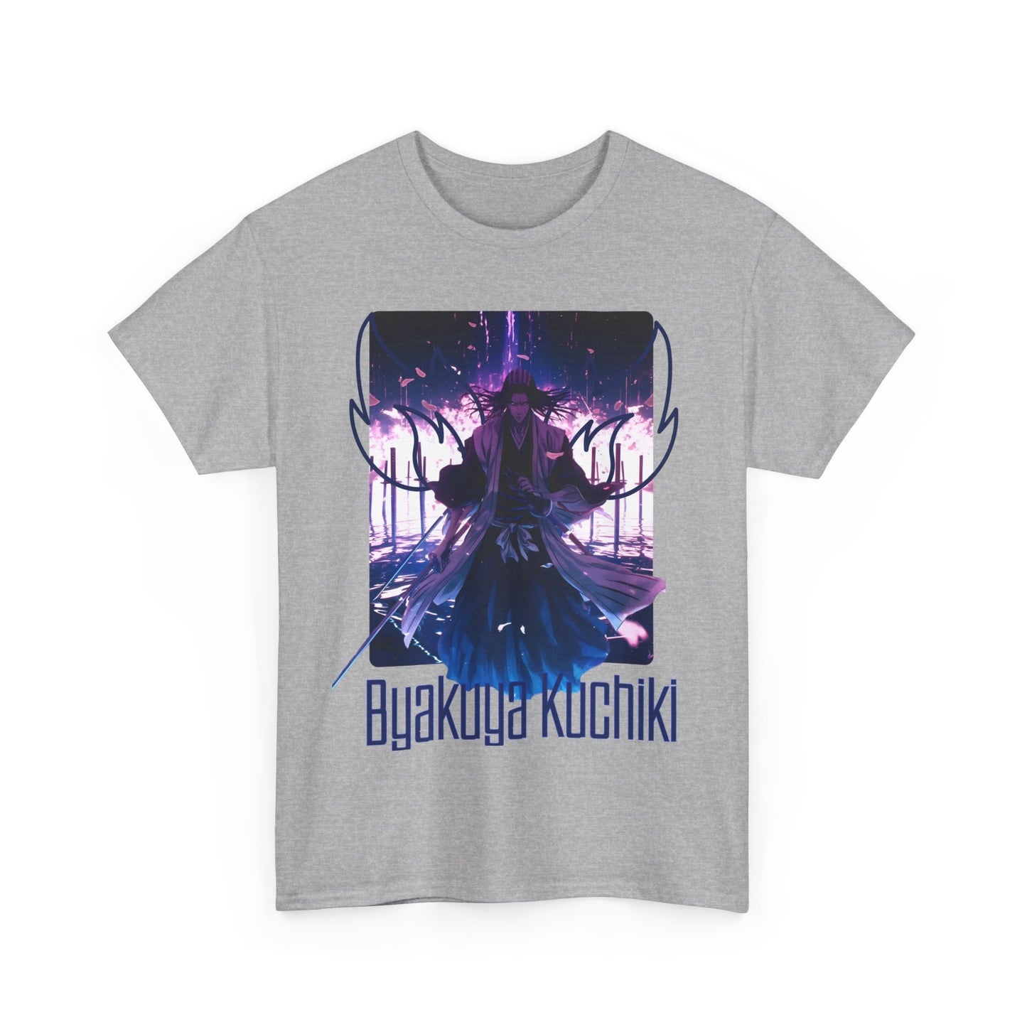 Byakuya Kuchiki Bleach T-Shirt – 100% Cotton Anime Tee for Soul Reaper Fans