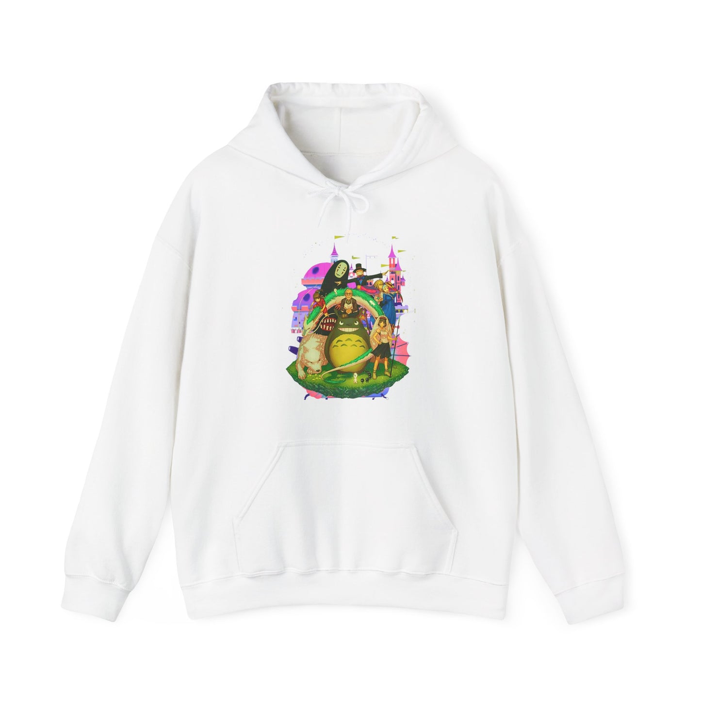 Hayao Miyazaki Characters Hoodie – 100% Cotton Studio Ghibli Anime Pullover