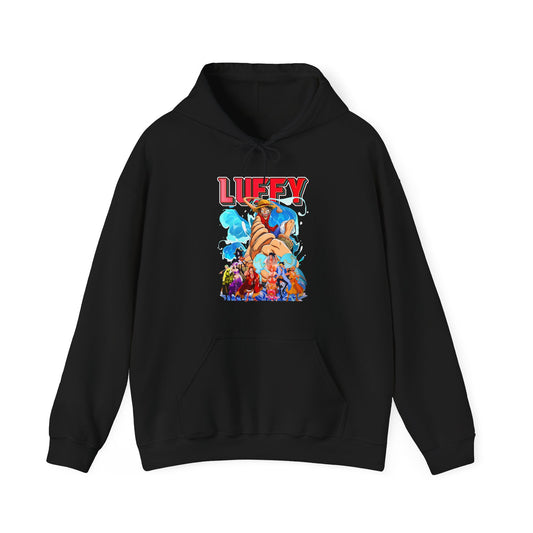 Luffy and Friends One Piece Hoodie – 100% Cotton Anime Sweatshirt for True Fans