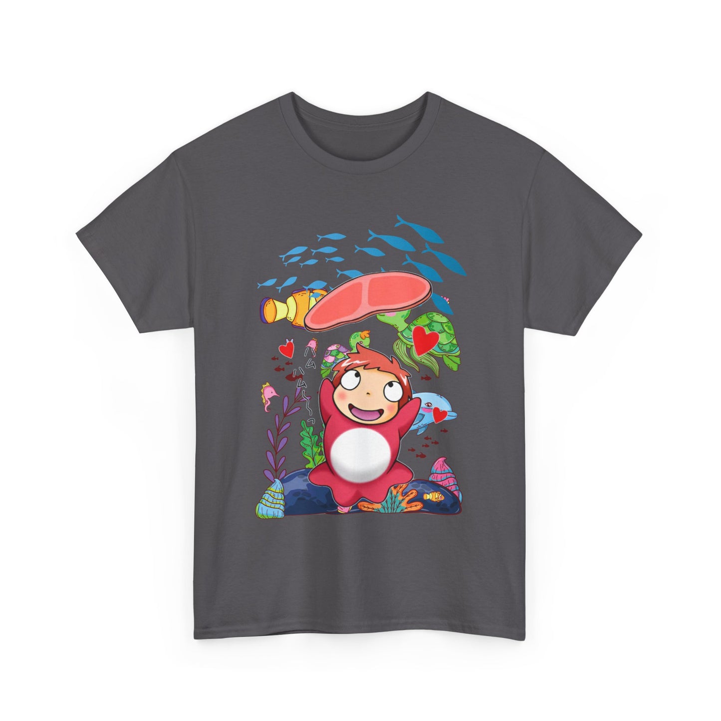 Ponyo Jam T-Shirt – 100% Cotton Studio Ghibli Inspired Tee for Anime Lovers