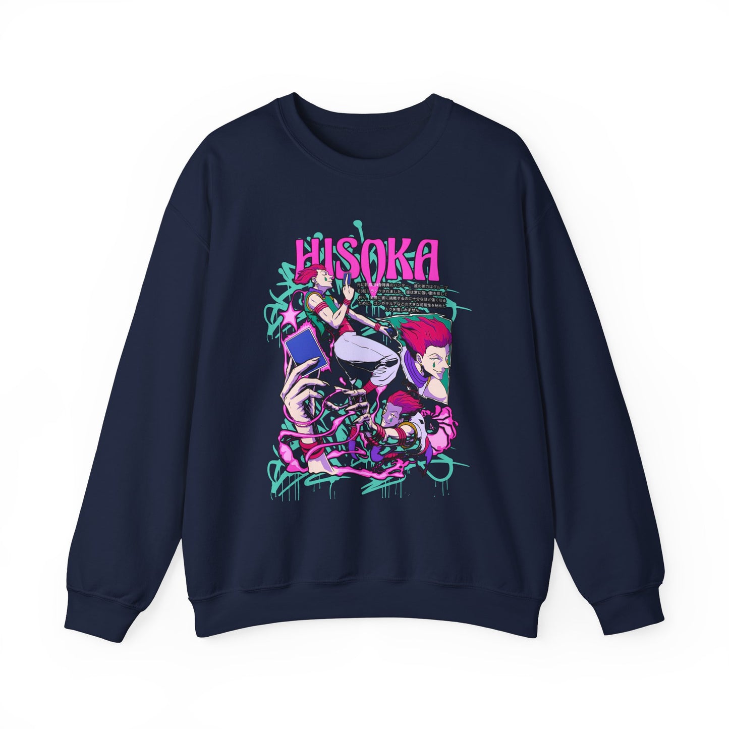 Hisoka Morow Hunter x Hunter Sweatshirt – 100% Cotton Cozy Anime Sweatshirt for True Fans