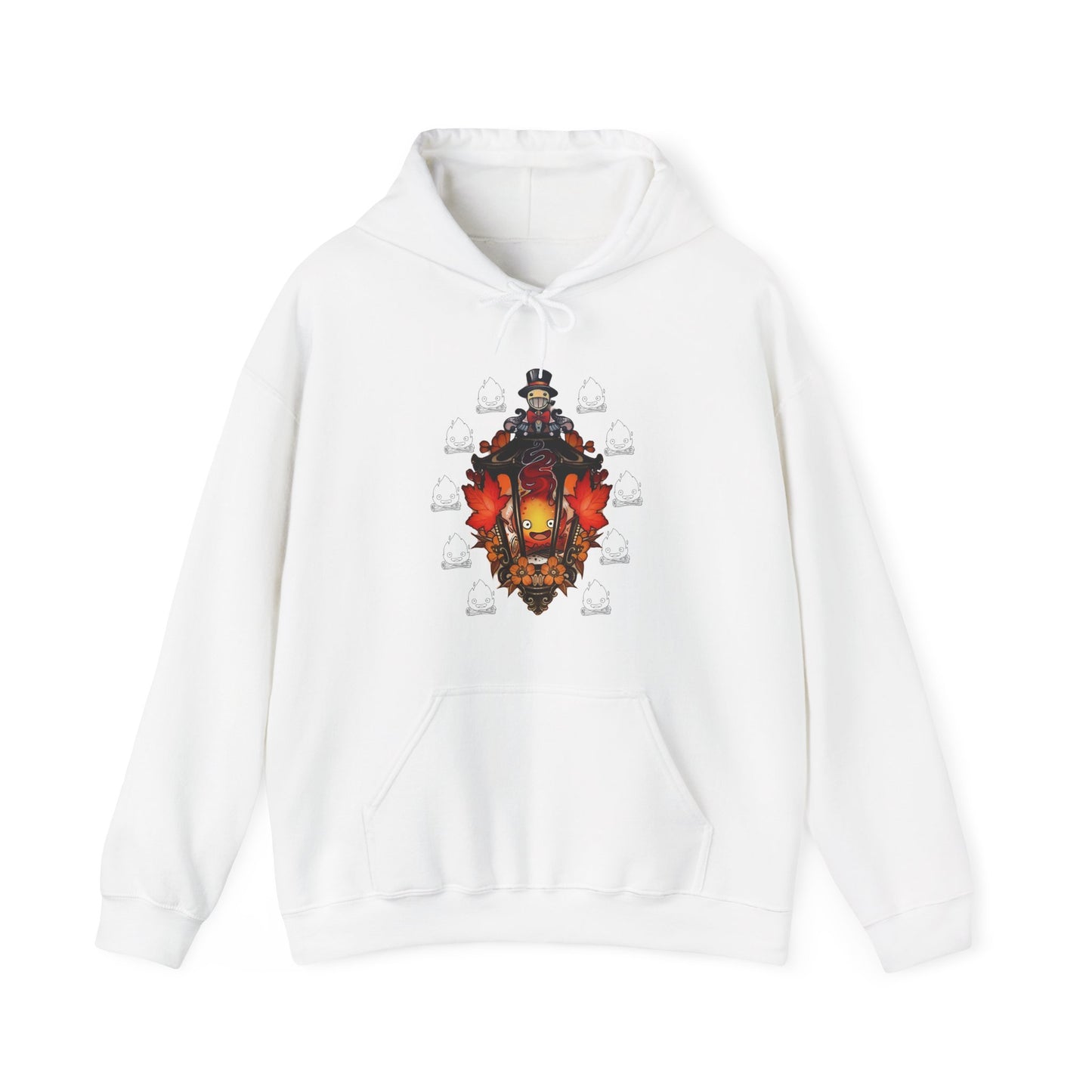 Calcifer Hoodie – 100% Cotton Howl's Moving Castle Pullover | Studio Ghibli Anime Apparel
