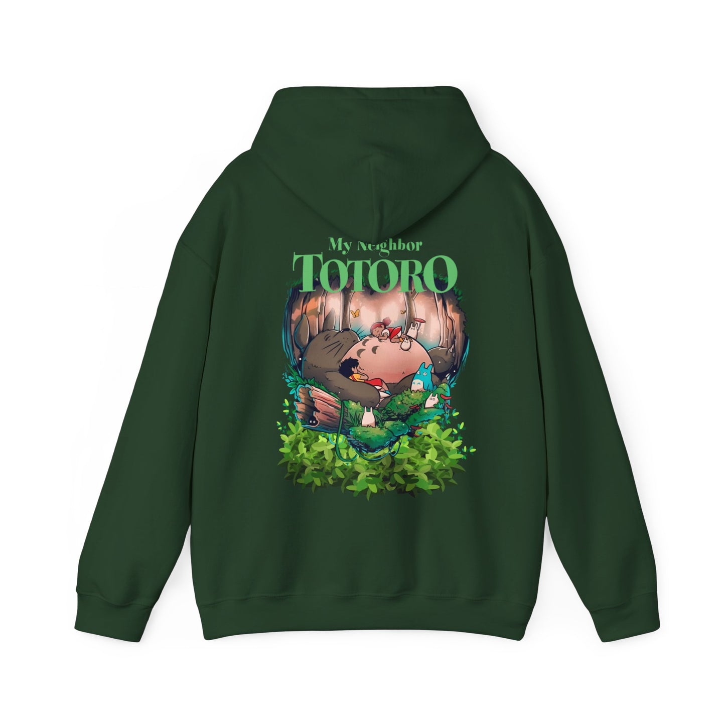My Neighbor Totoro Dream Back Print Hoodie – 100% Cotton Anime Pullover for Studio Ghibli Fans