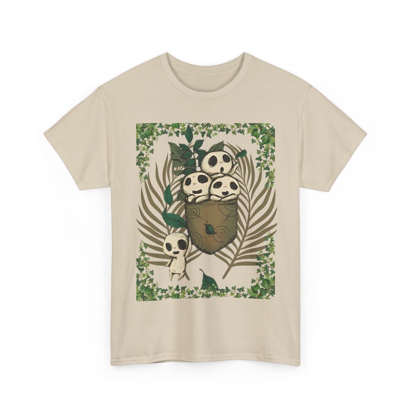 Kodama Ghibli T-Shirt 100% Cotton Studio Ghibli Anime Tee