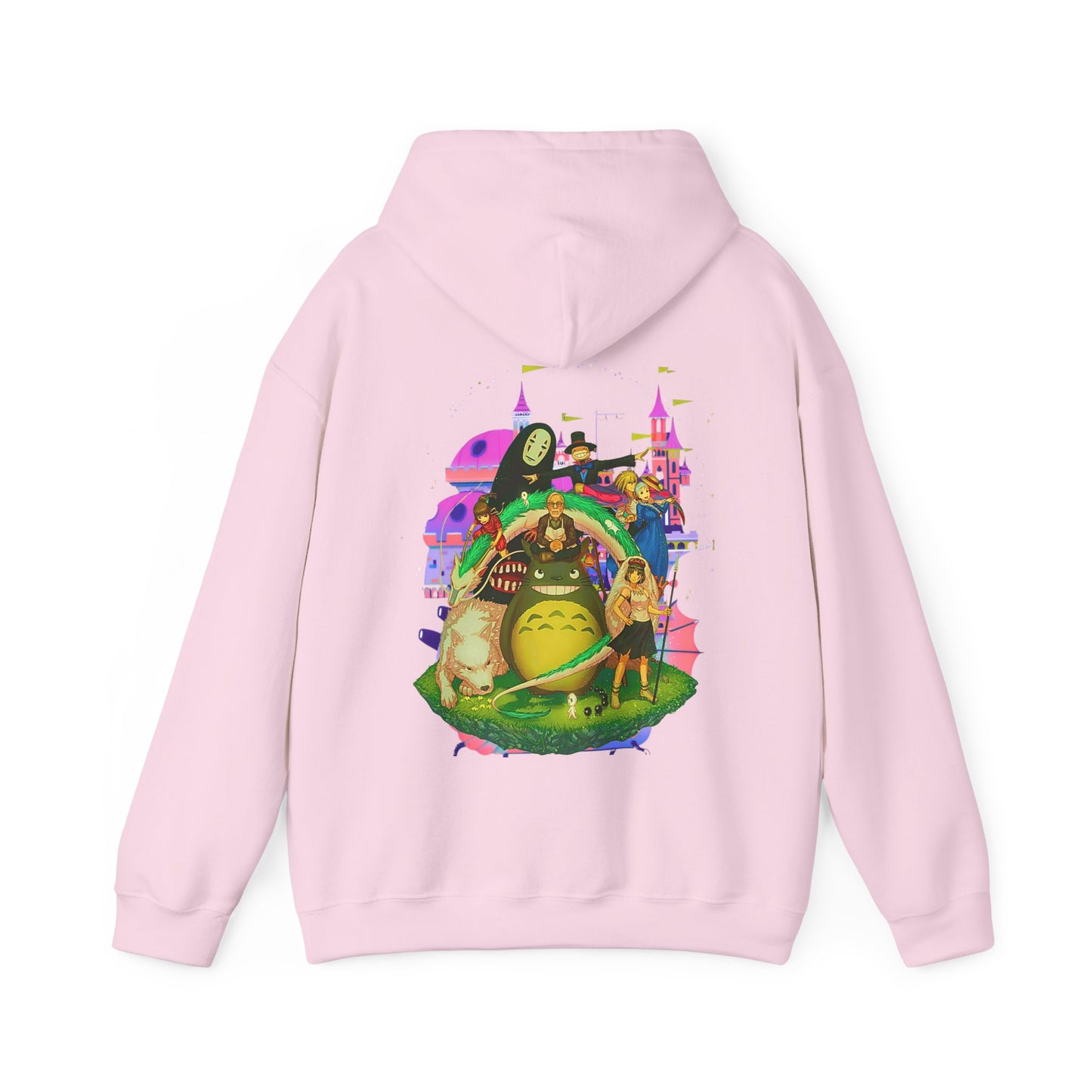 Hayao Miyazaki Characters Hoodie – 100% Cotton Studio Ghibli Back Print Pullover
