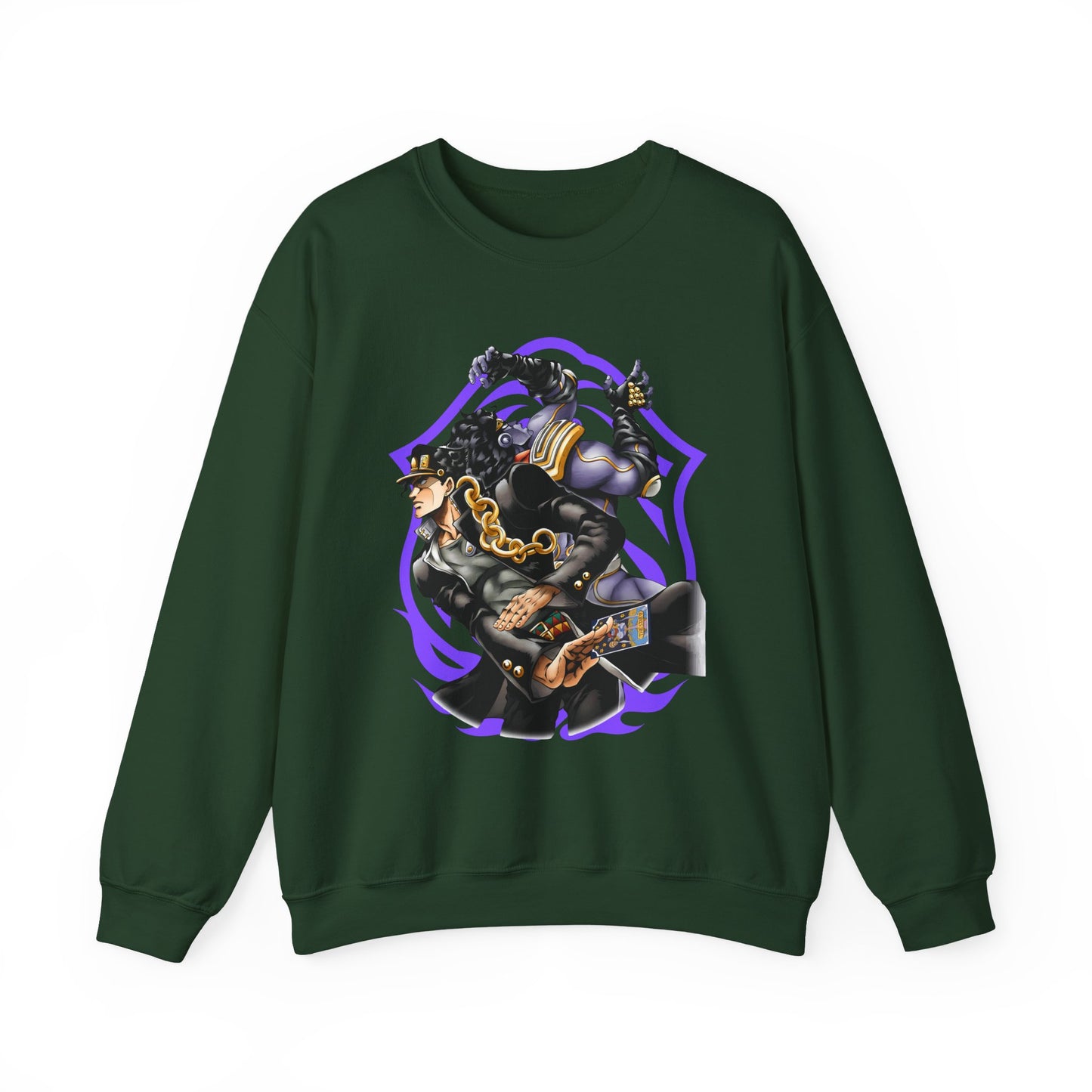 Jotaro Kujo Sweatshirt – 100% Cotton JoJo's Bizarre Adventure Anime Pullover