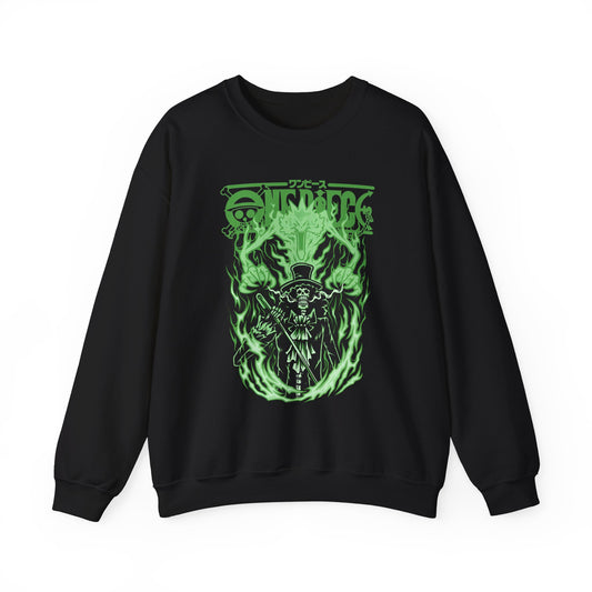 Brook One Piece Sweatshirt – 100% Cotton Anime Pullover for Soul King Fans