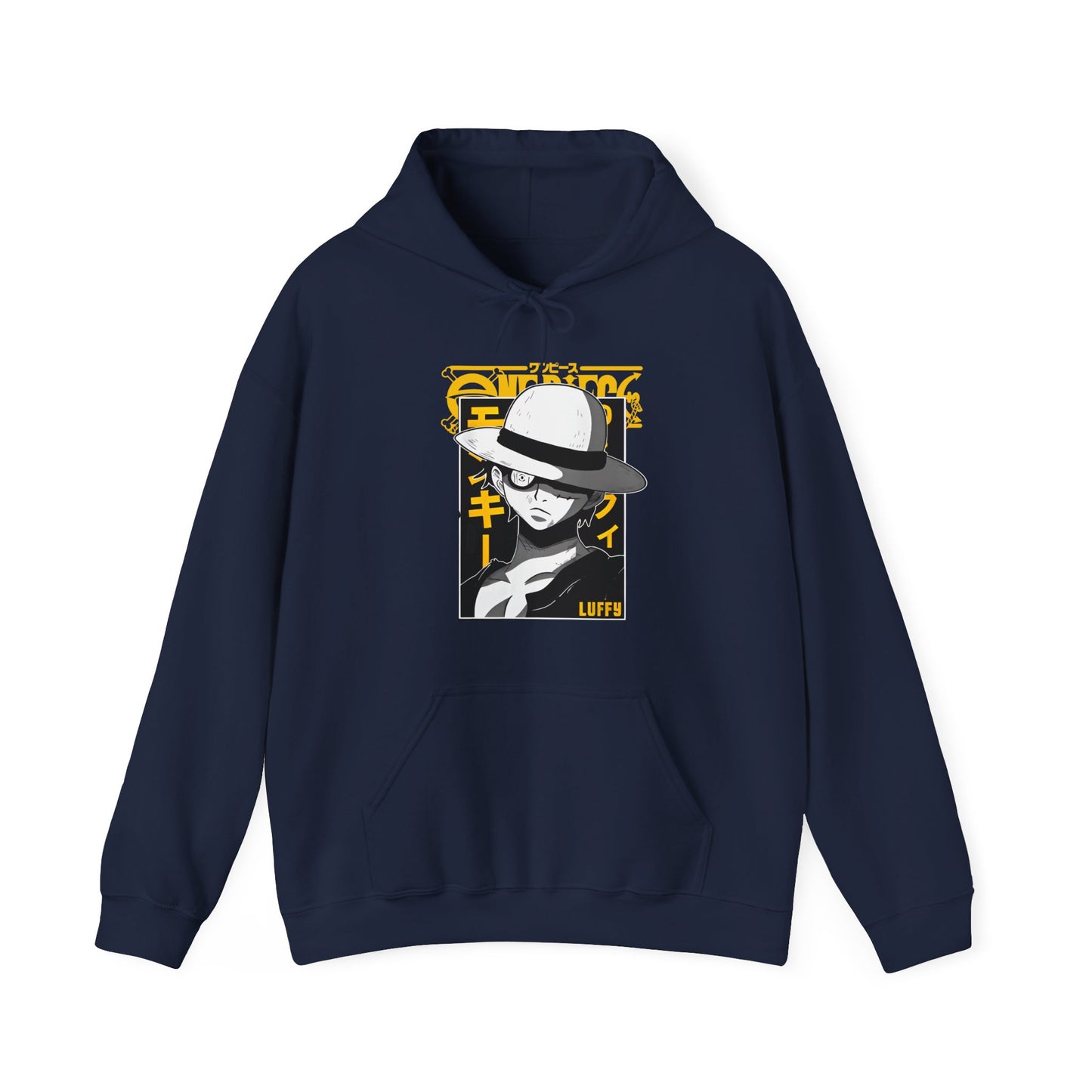 Luffy One Piece Hoodie – 100% Cotton Anime Hoodie for Straw Hat Pirates Fans