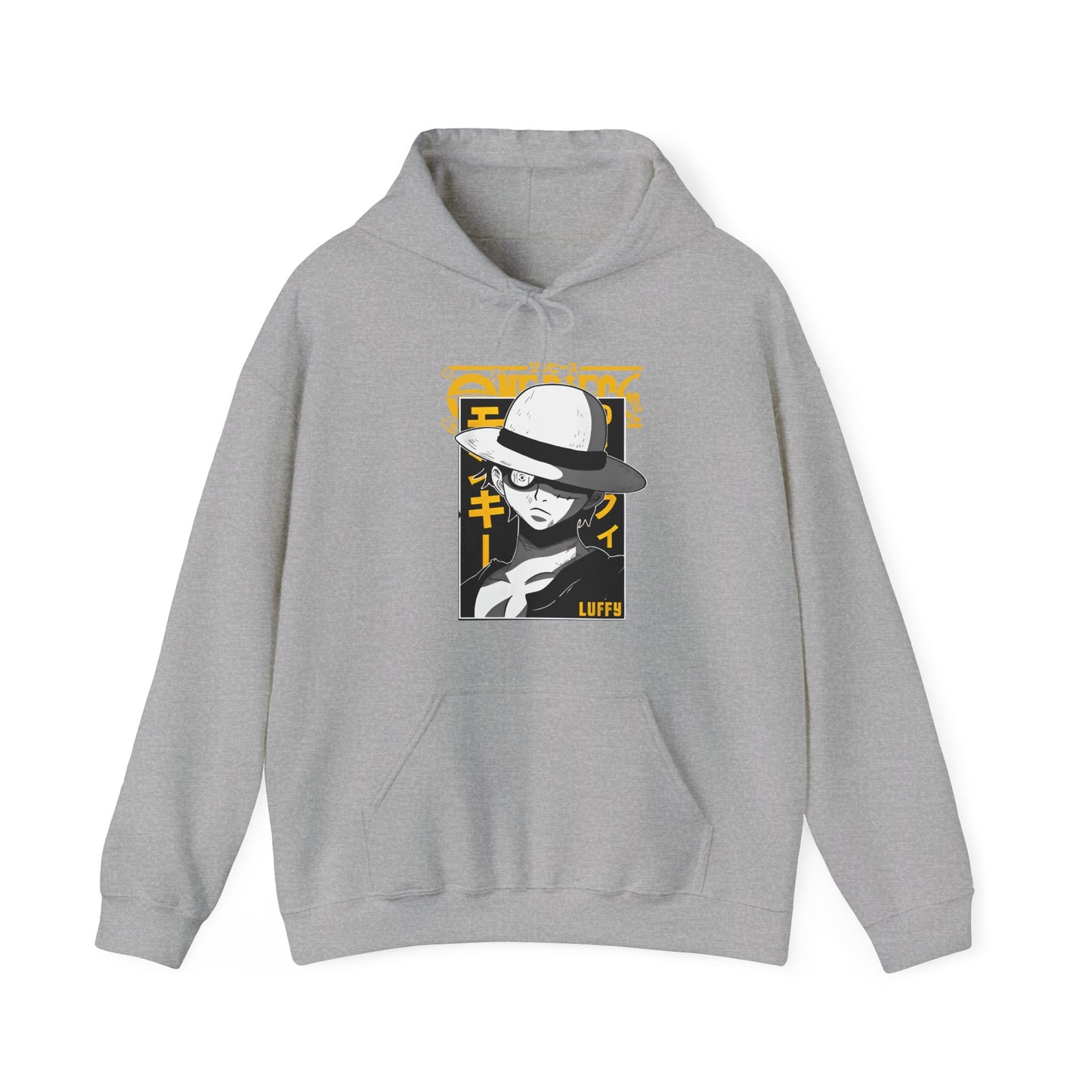 Luffy One Piece Hoodie – 100% Cotton Anime Hoodie for Straw Hat Pirates Fans