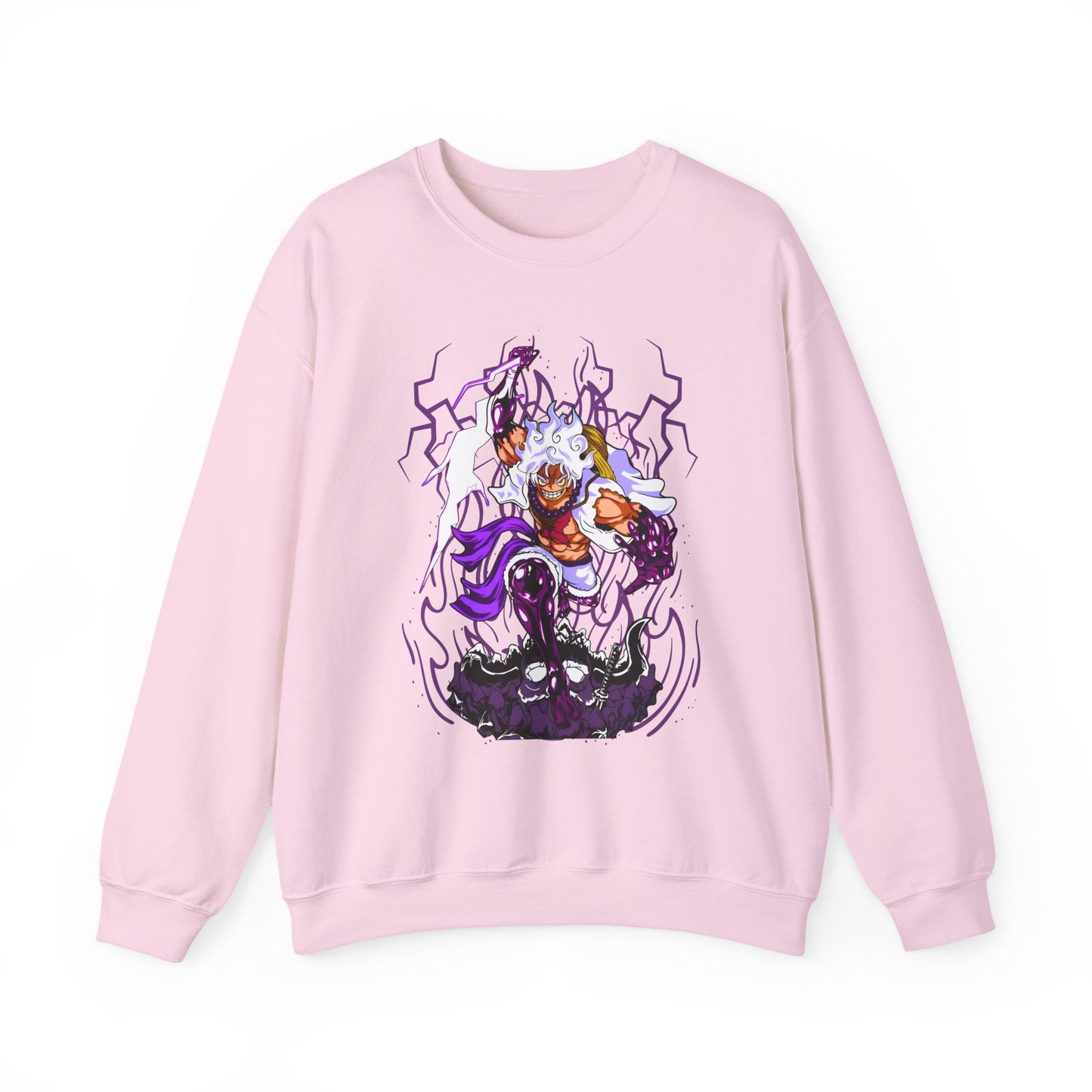 Luffy Gear 5 One Piece Sweatshirt – 100% Cotton Anime Pullover for Straw Hat Fans