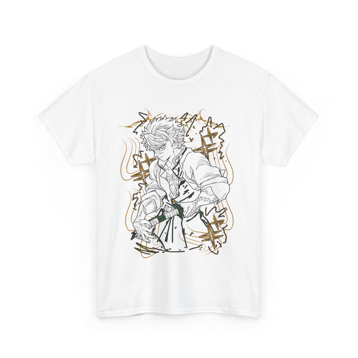 Sanemi Shinazugawa Demon Slayer T-Shirt – 100% Cotton Anime Tee for Demon Slayer Fans