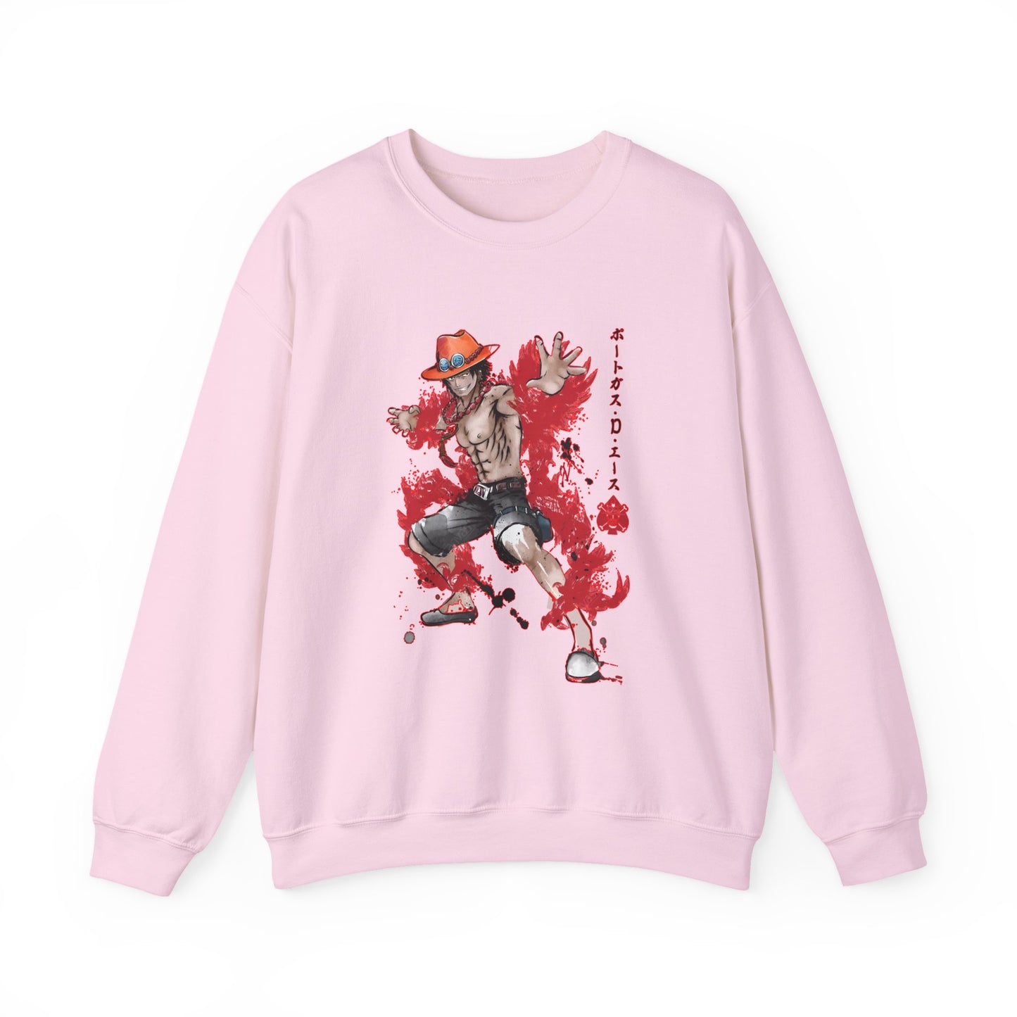 Portgas D. Ace Sweatshirt – 100% Cotton One Piece Anime Pullover for True Fans