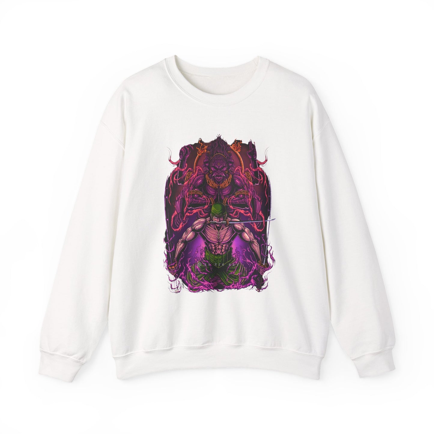 Roronoa Zoro Sweatshirt – 100% Cotton One Piece Anime Crewneck