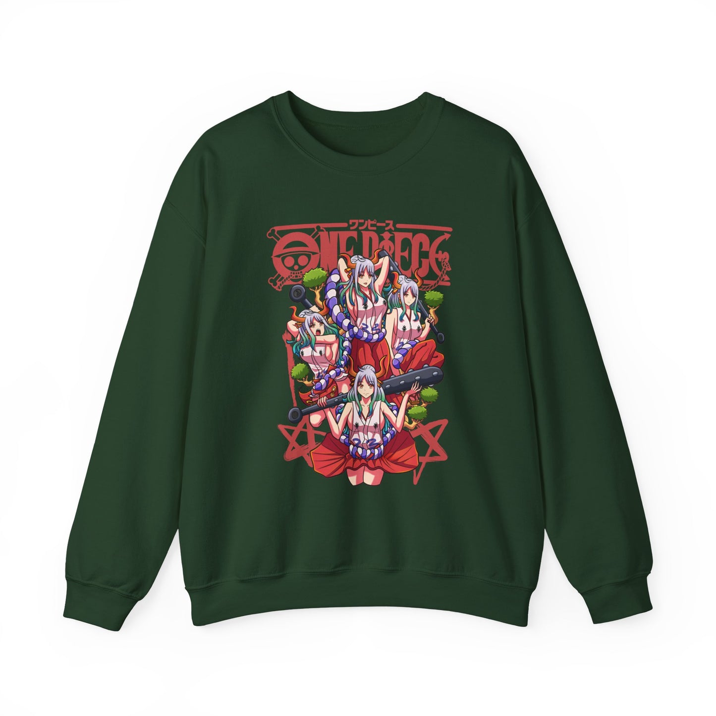 Yamato One Piece Sweatshirt – 100% Cotton Anime Pullover for Wano Arc Fans