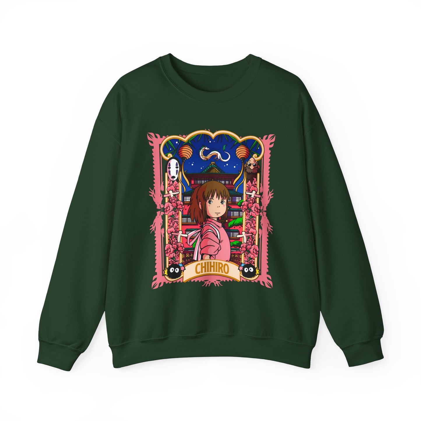 Spirited Away Chihiro Sweatshirt – 100% Cotton Studio Ghibli Pullover for Anime Fans