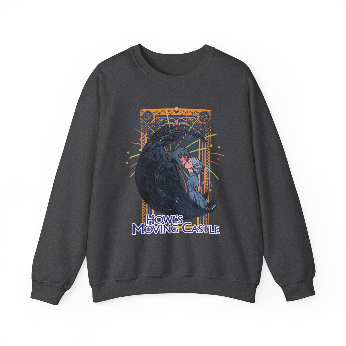 Howl’s Moving Castle Sweatshirt – 100% Cotton Anime Pullover for Studio Ghibli Fans