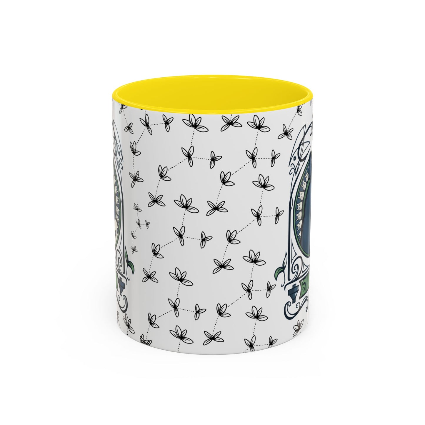 Totoro Spirited Ghibli Accent Handle Mug – 11oz & 15oz Anime Cup – Studio Ghibli Coffee Gift