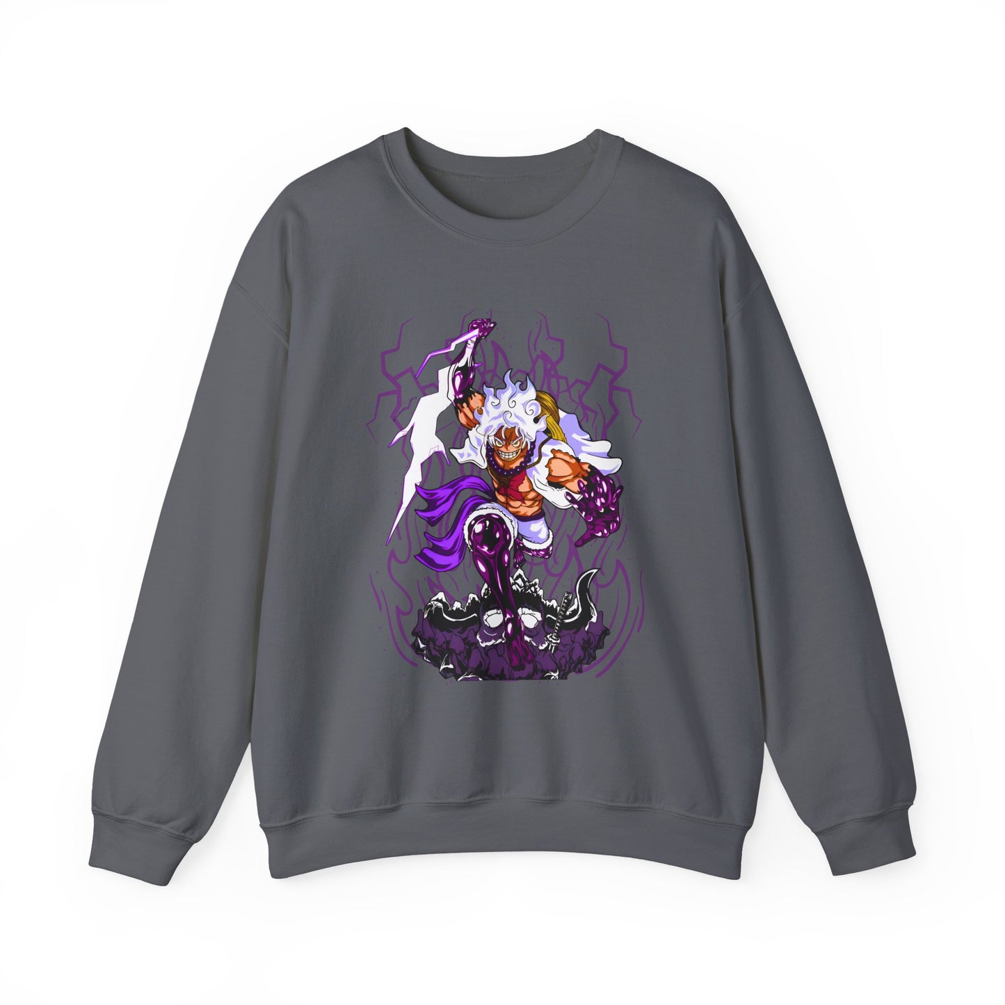 Luffy Gear 5 One Piece Sweatshirt – 100% Cotton Anime Pullover for Straw Hat Fans