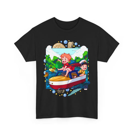 Ponyo Art T-Shirt – 100% Cotton Studio Ghibli Anime Tee
