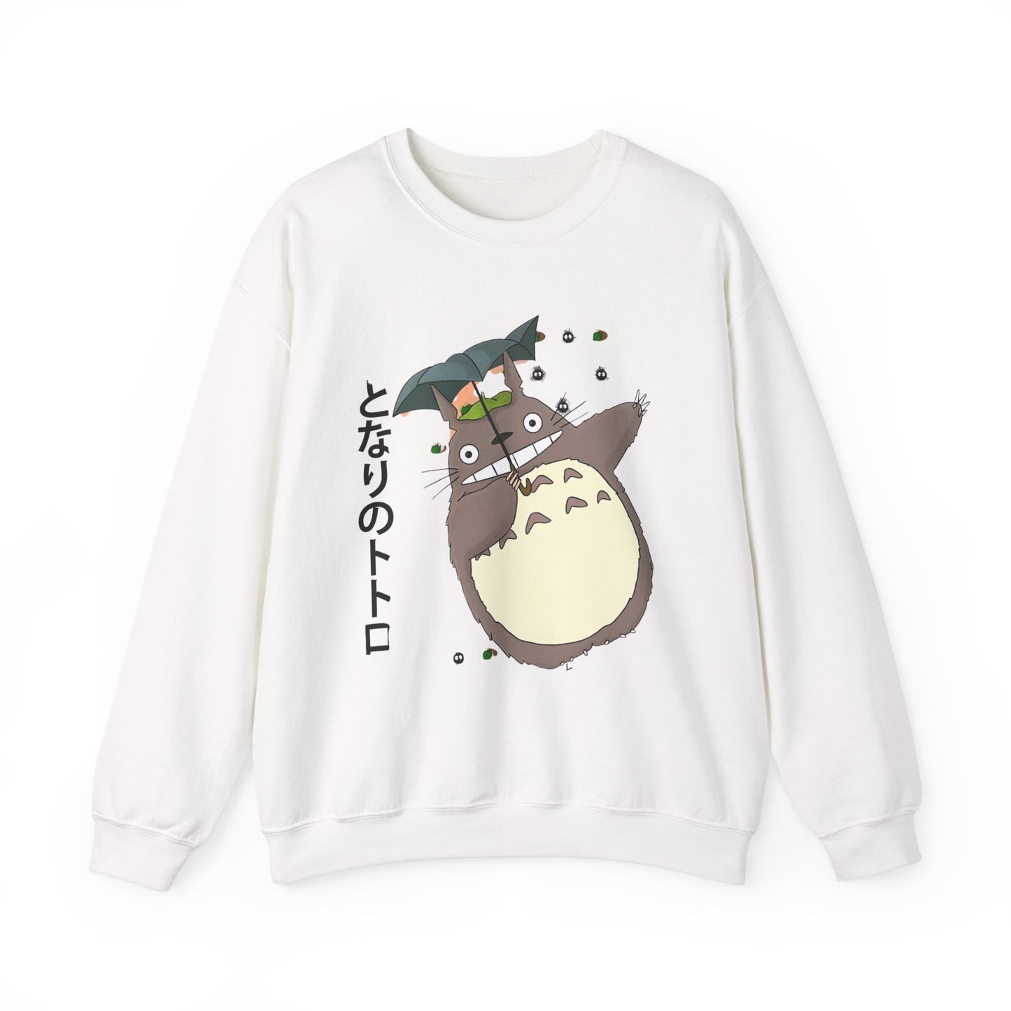 Totoro Funny Face Sweatshirt – 100% Cotton Cute Studio Ghibli Sweater for Anime Fans