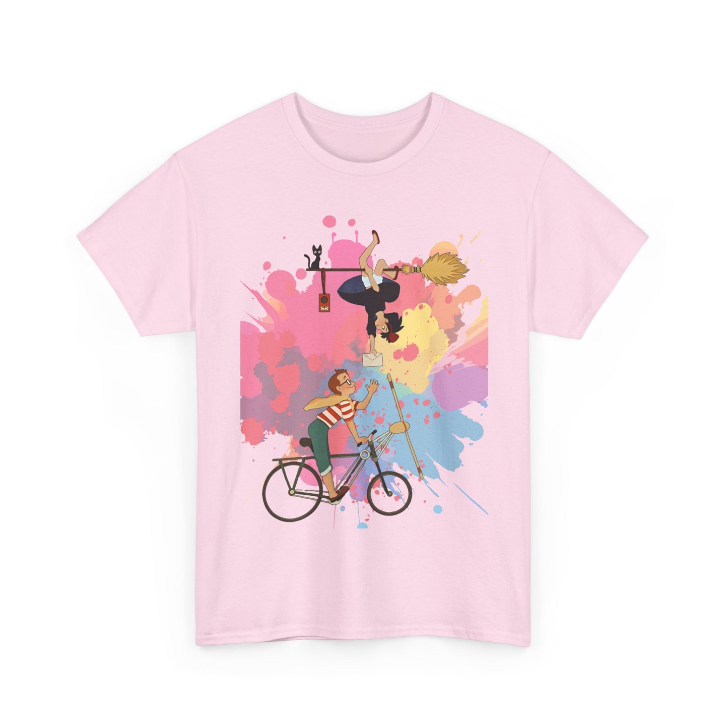 Kiki's Delivery Service Art T-Shirt 100% Cotton Studio Ghibli Tee
