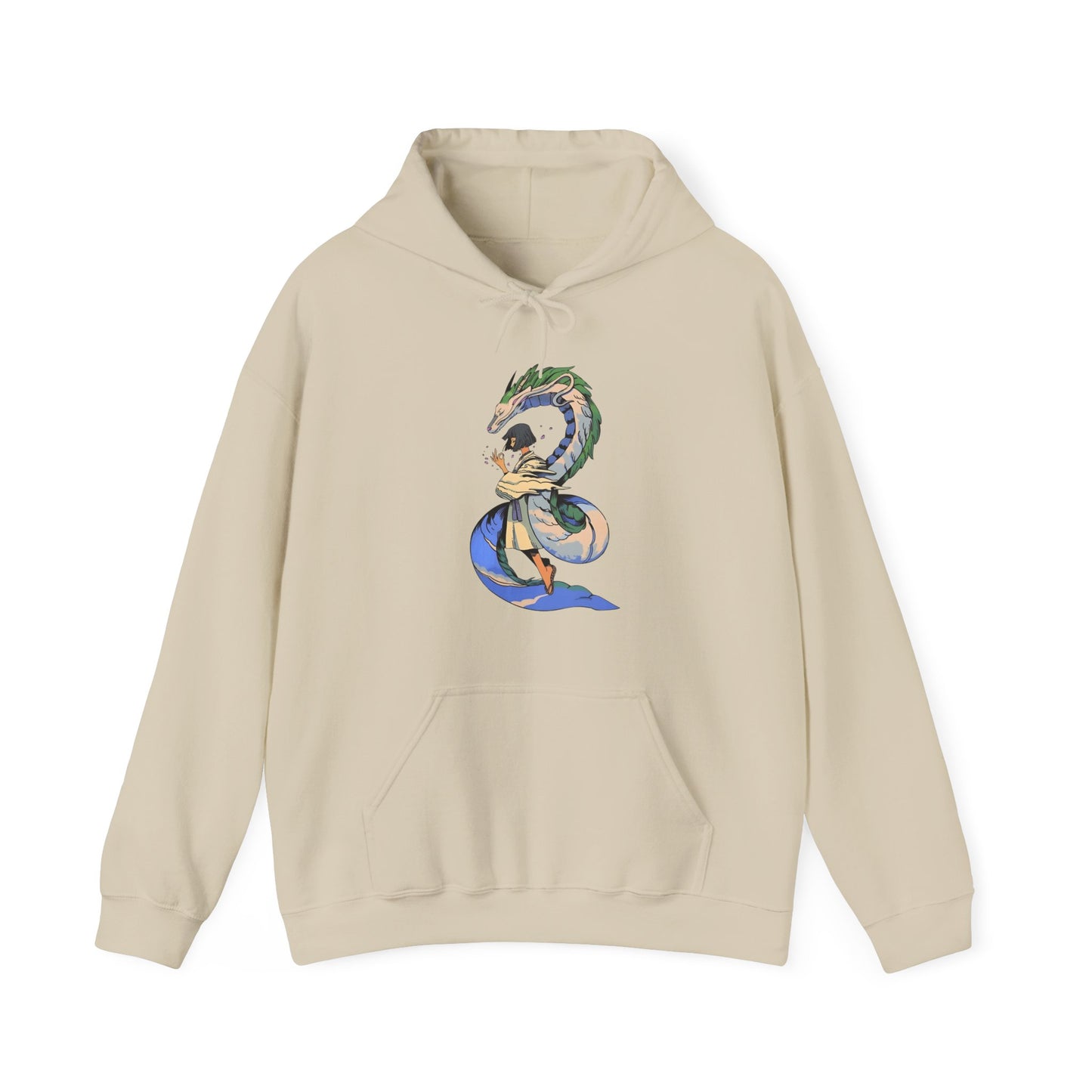 Haku Spirited Away Hoodie – 100% Cotton Studio Ghibli Anime Hoodie for Fans