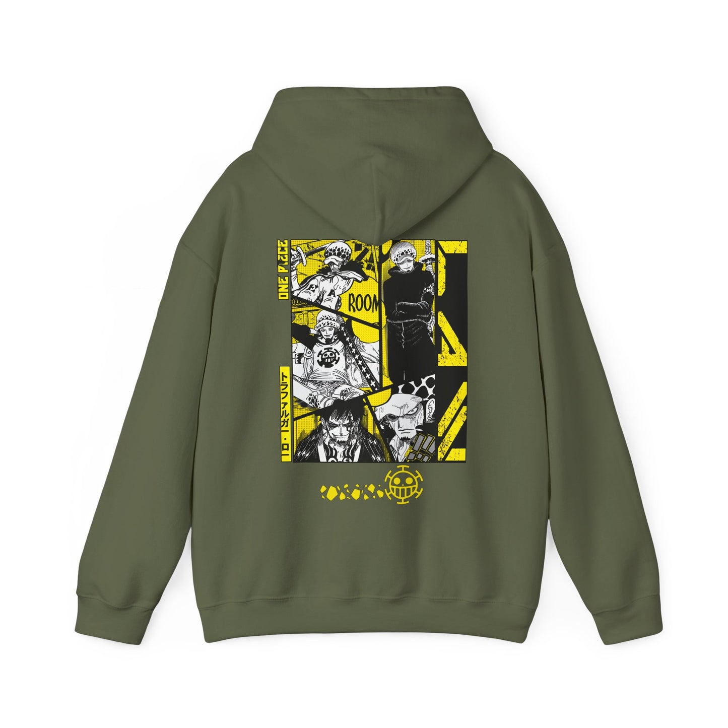 Trafalgar Law One Piece Hoodie with Back Print – 100% Cotton Anime Hoodie