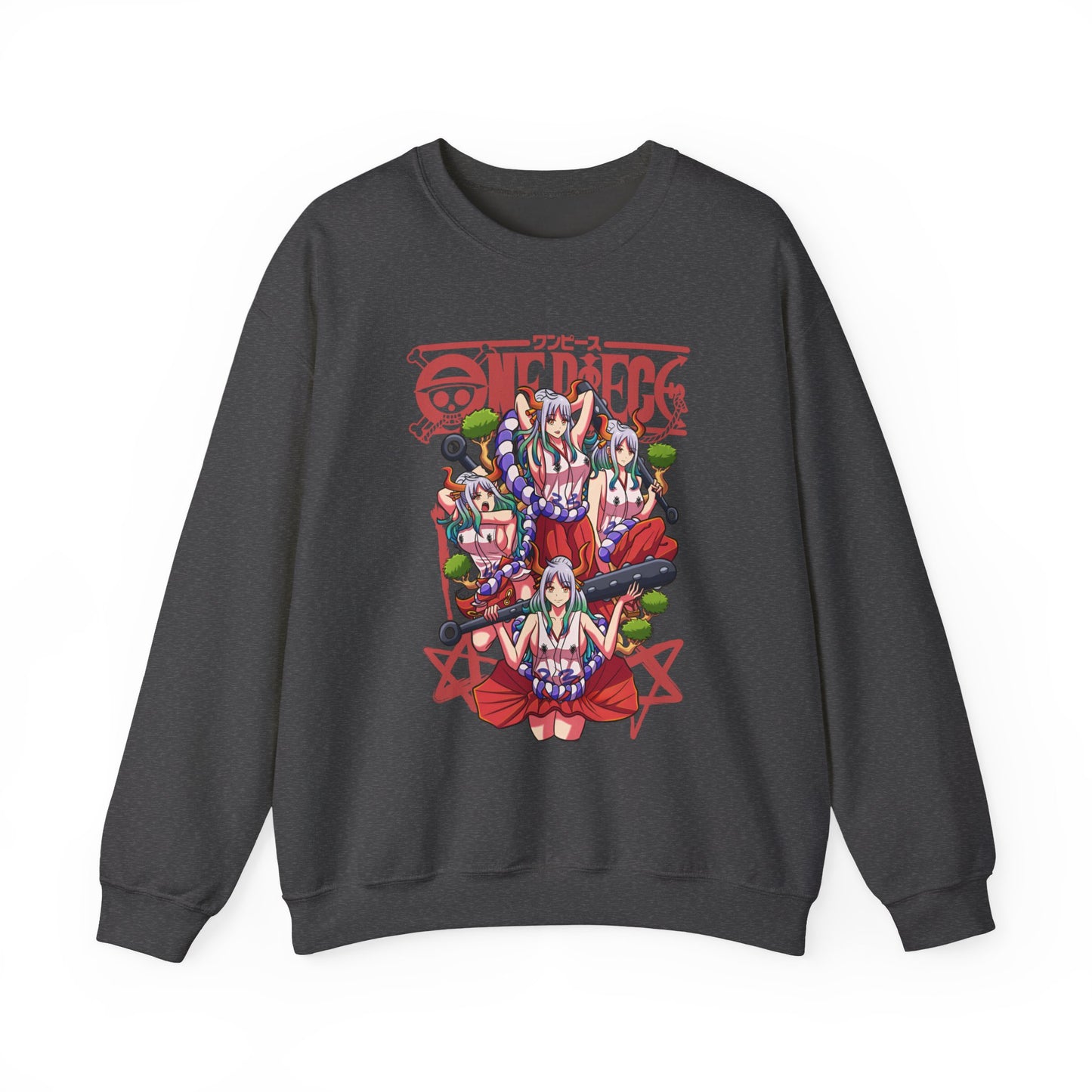 Yamato One Piece Sweatshirt – 100% Cotton Anime Pullover for Wano Arc Fans