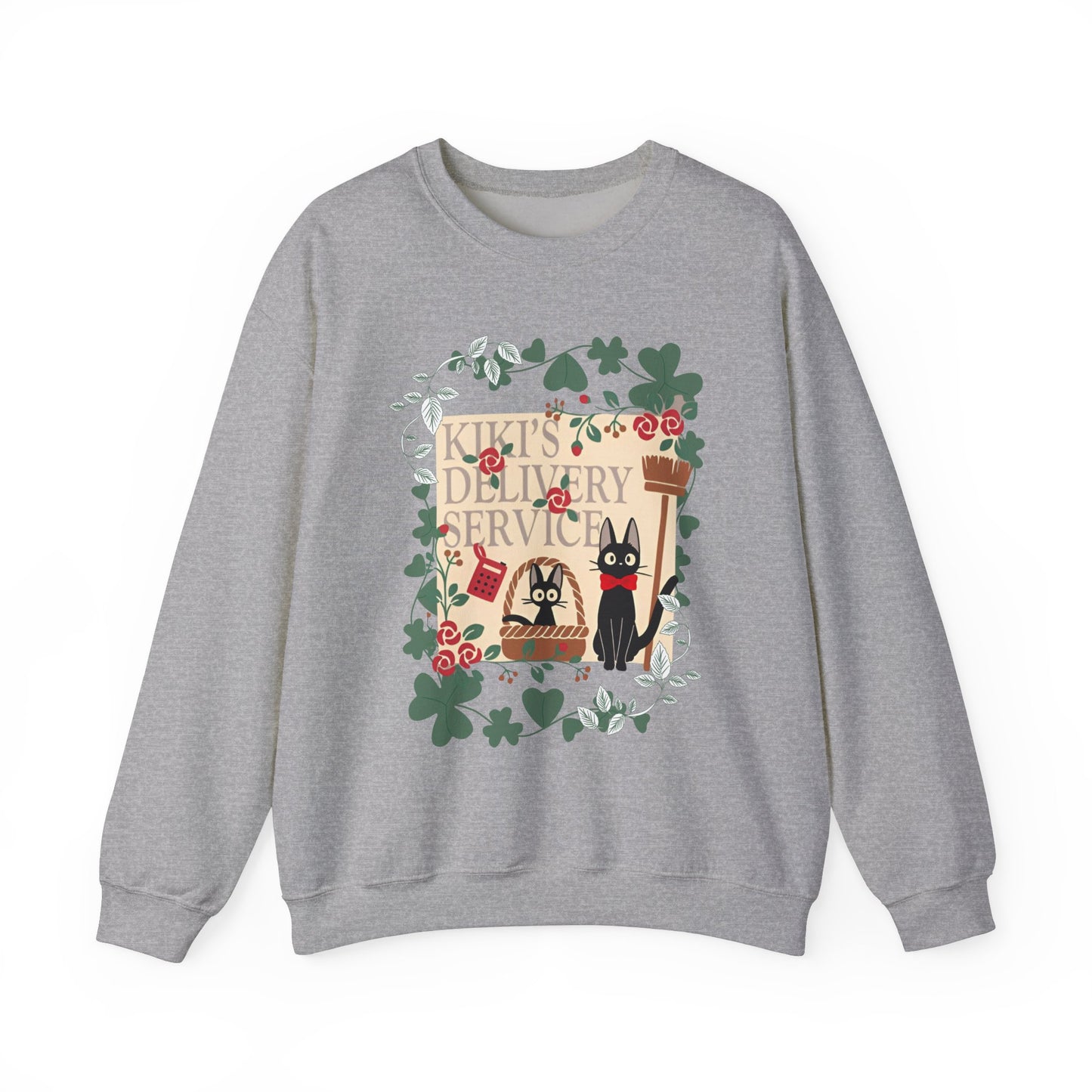 Kiki’s Delivery Service Sweatshirt – 100% Cotton Studio Ghibli Pullover for Anime Fans