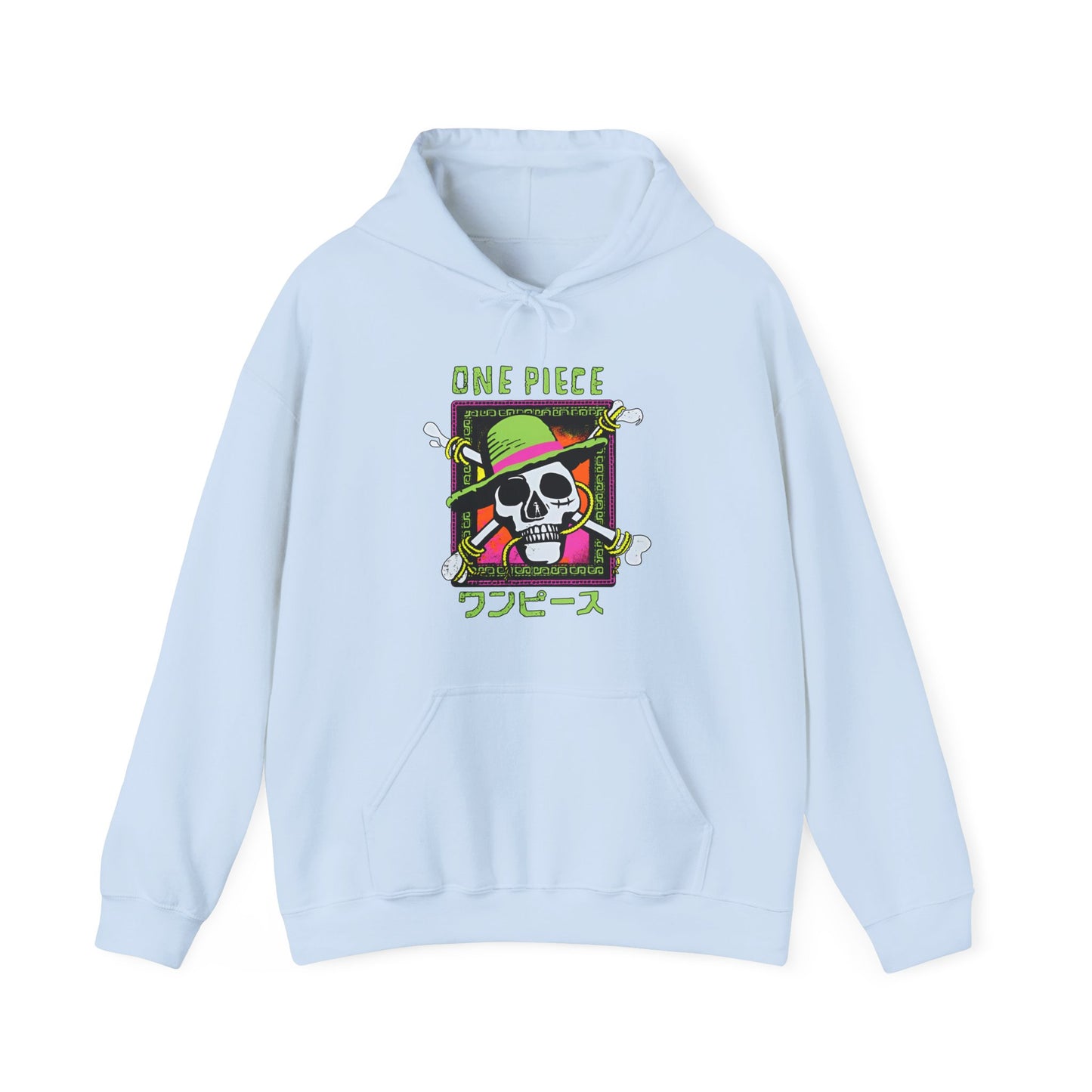 Straw Hat Pirates One Piece Hoodie – 100% Cotton Anime Pullover for True Fans
