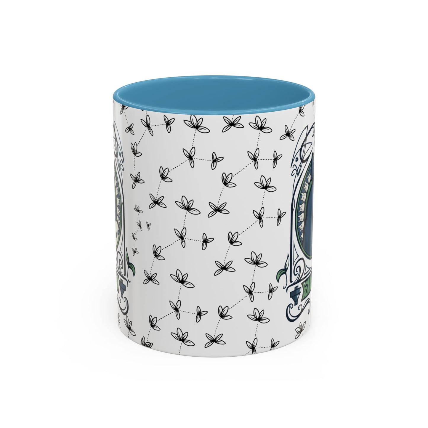 Totoro Spirited Ghibli Accent Handle Mug – 11oz & 15oz Anime Cup – Studio Ghibli Coffee Gift