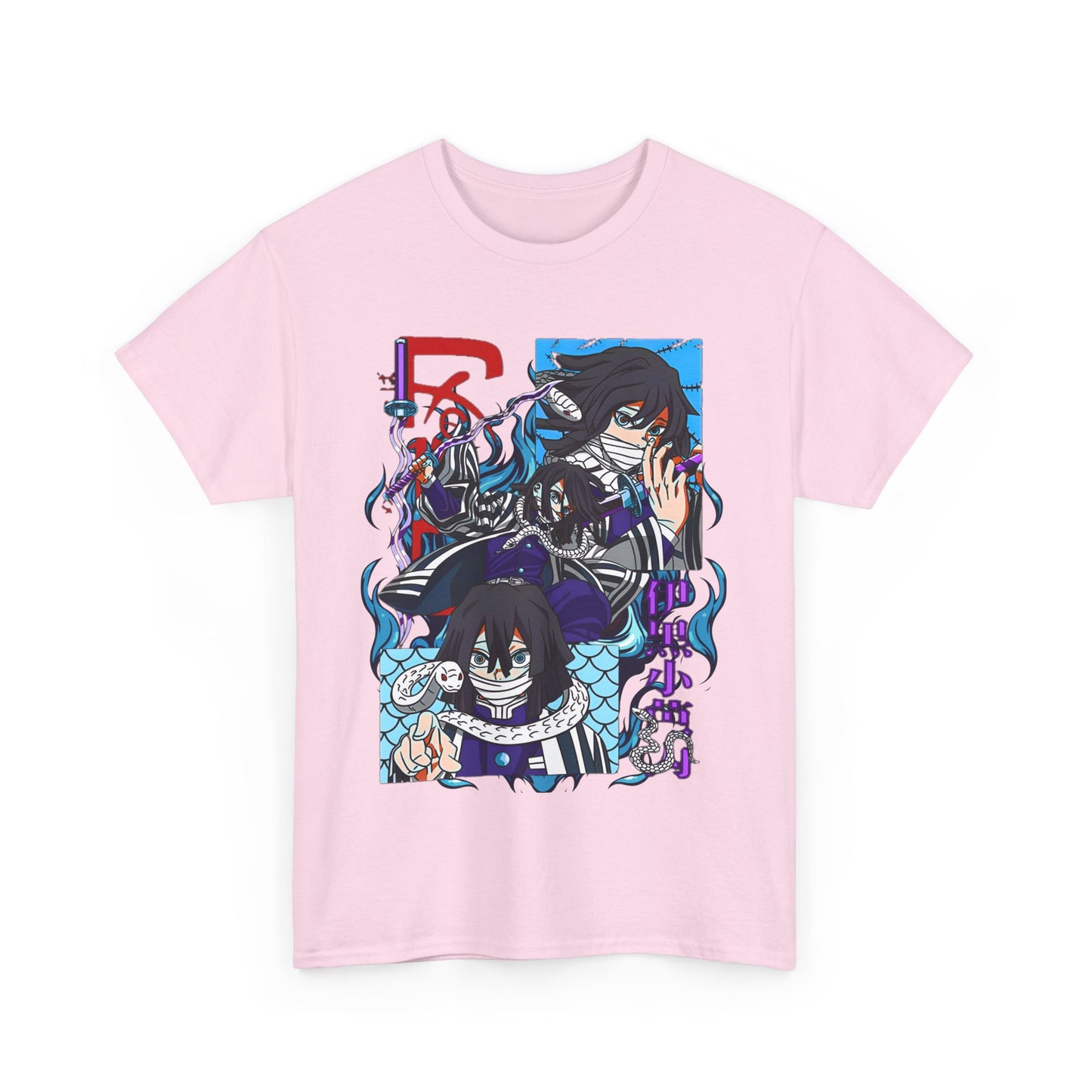 Obanai Iguro Demon Slayer T-Shirt – 100% Cotton Anime Shirt Featuring the Serpent Hashira