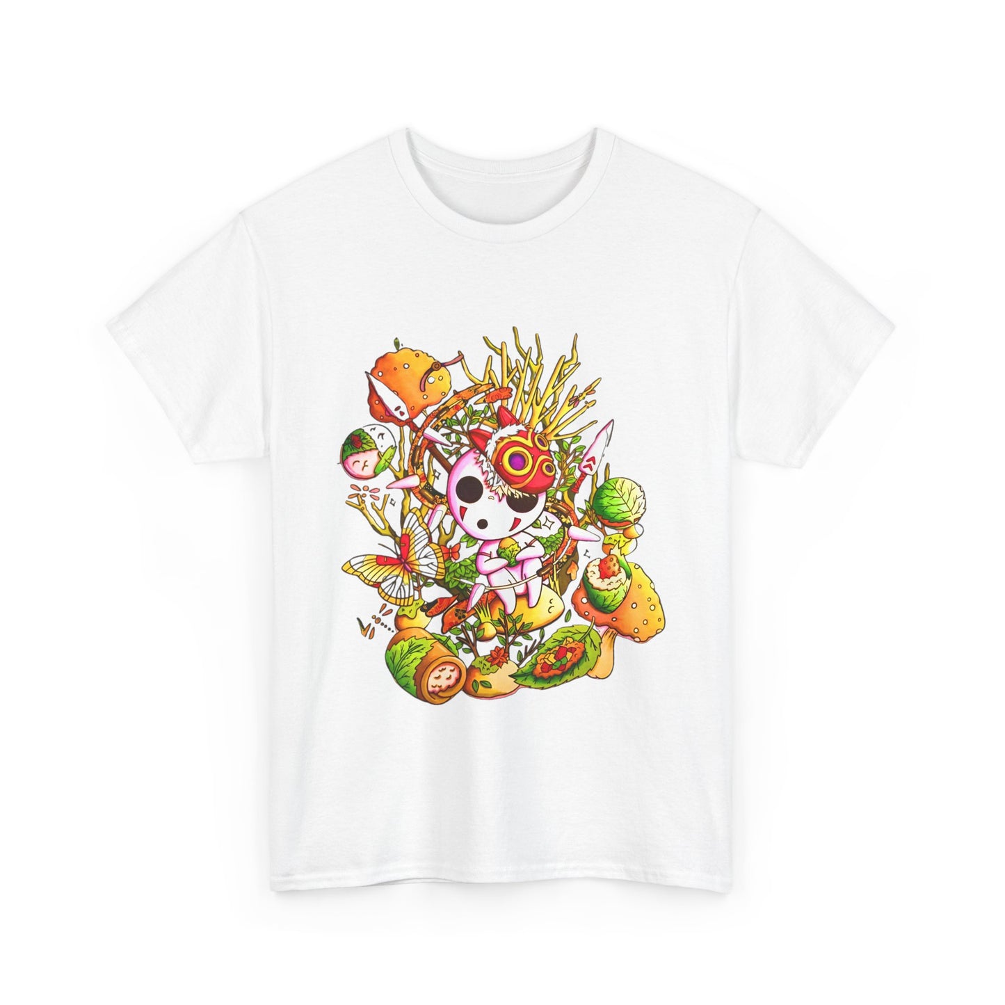 Kodama Picture Ghibli T-Shirt | 100% Cotton Princess Mononoke Anime Tee