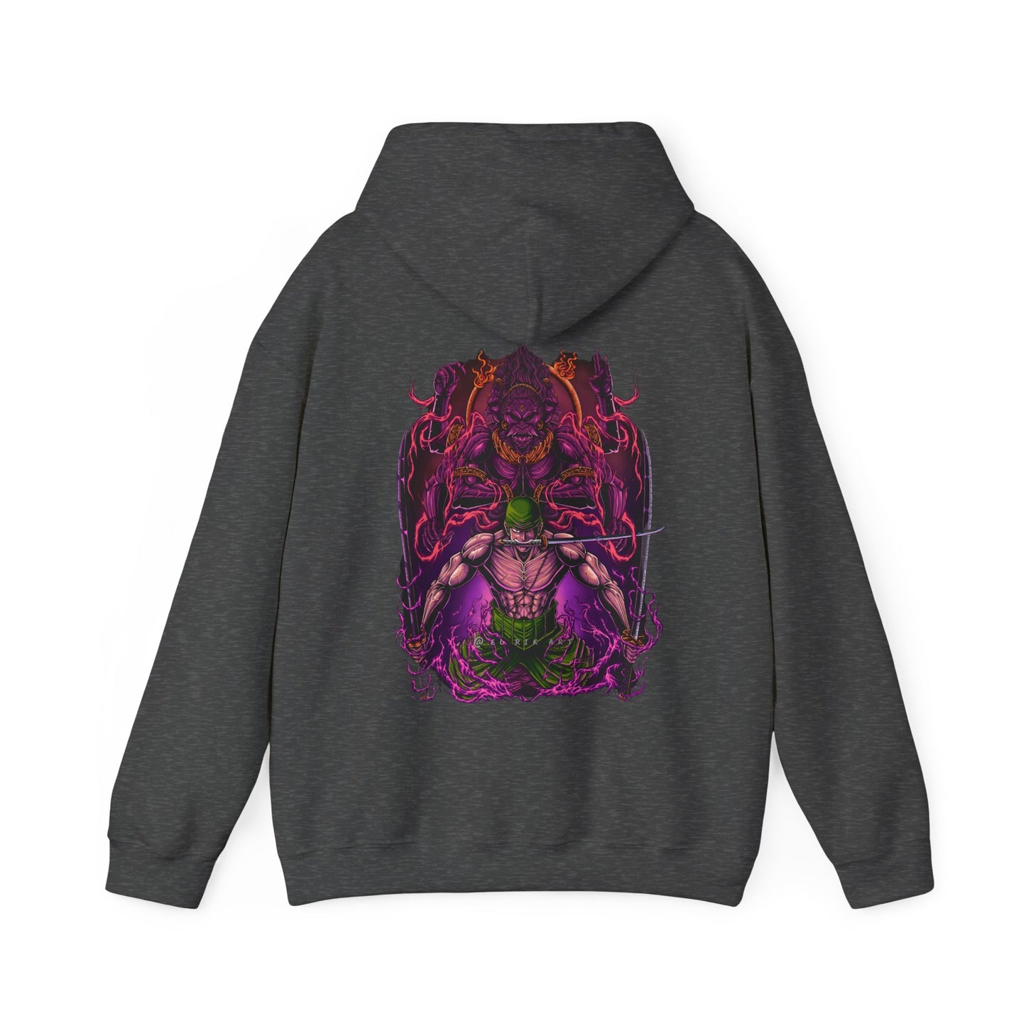 Roronoa Zoro Back Print Hoodie – 100% Cotton One Piece Anime Streetwear